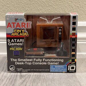 NIB Atari 2600 Tiny Arcade 10 Games on the Smallest Desk Top Console ~ Playable!